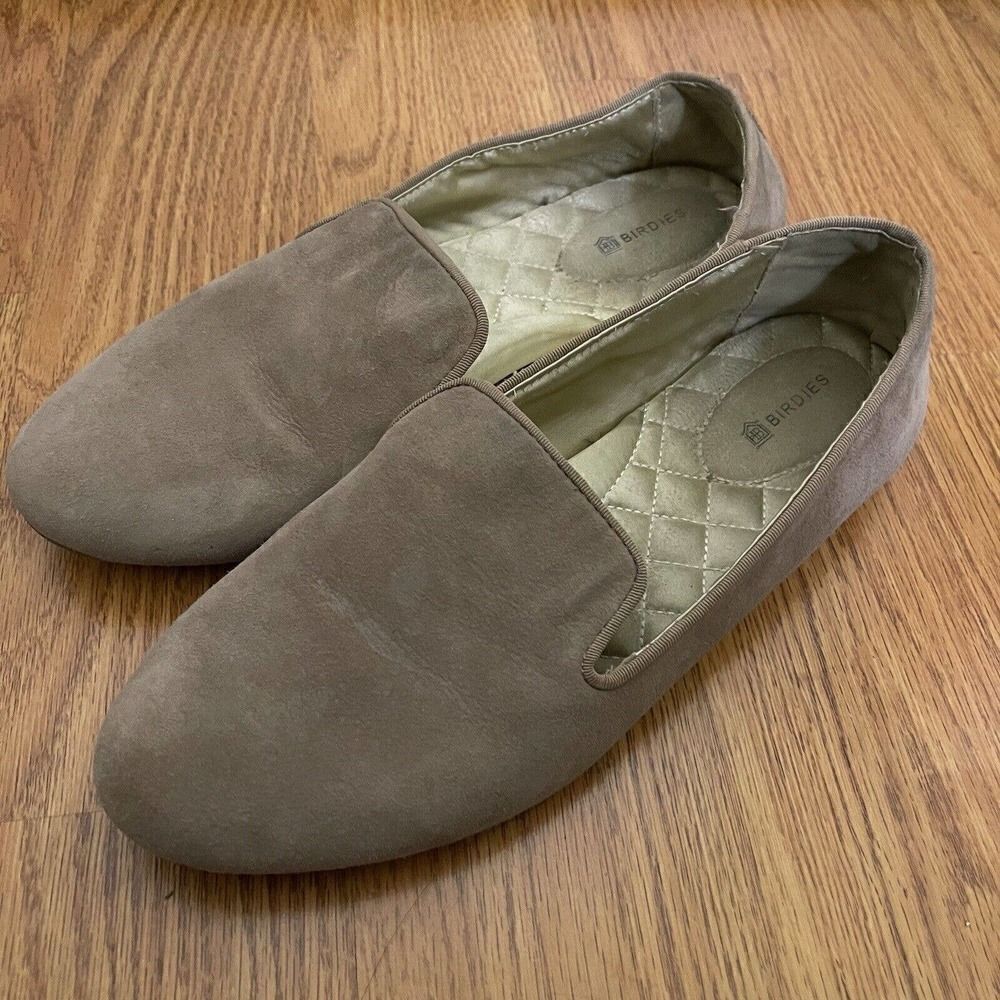 Birdies Latte tan starling flat slip on casual loafers size US 8.5